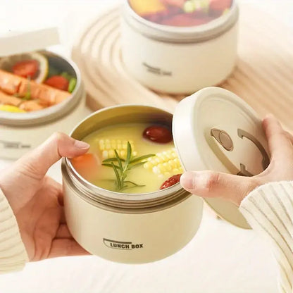 Portable Microwavable Stainless Steel Insulated Lunch Box Kit With Thermal Bag